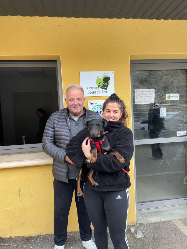 chien adopté au refuge canin lotois
